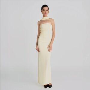 NWT Maygel Coronel Mulett dress in Vanilla, one size